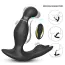 Вібростимулятор простати з ротацією Prostate Massager Bat King, чорний - Фото №9