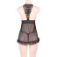 Комплект Star Night Elegante Babydoll, черный: пеньюар + трусики-стринги - Фото №8