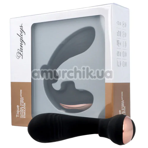 Вібратор з вакуумним стимулятором Langloys Tique, чорний