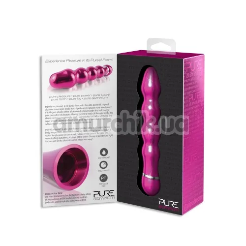 Вибратор Pure Aluminium Medium, розовый