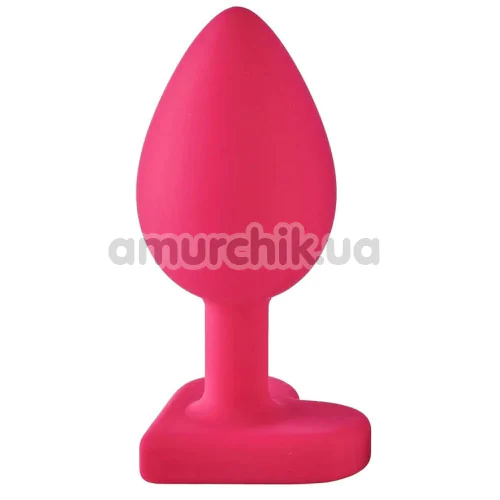 Анальная пробка Love Signal Heart Plug Small, розовая