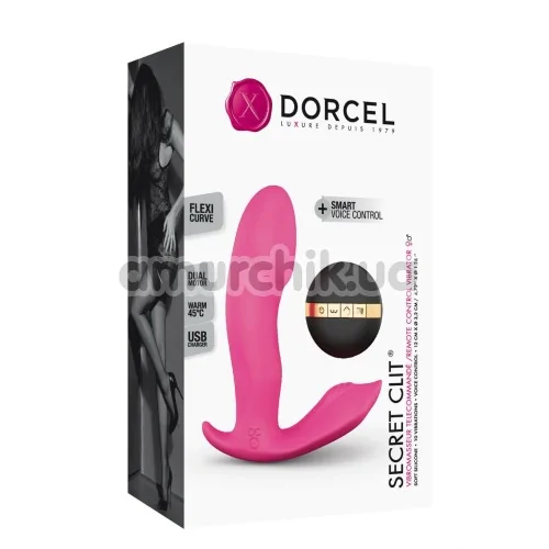 Вибратор с подогревом Dorcel Secret Clit, розовый