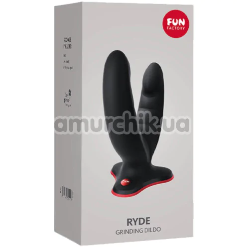 Подвійний фалоімітатор Fun Factory Ryde, чорний