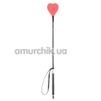 Стек в виде сердечка DS Fetish Whip Heart, красный - Фото №1