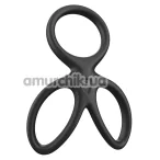 Ерекційне кільце Men's Play Triple Silicone Cock Ring B14, чорне - Фото №1