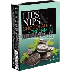 Набір Sensuva Lips & Nips Pleasure Kit - Chocolate + Peppermint: бальзам для губ і бальзам для сосків - Фото №1