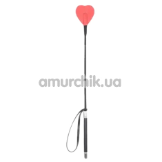 Стек у вигляді сердечка DS Fetish Whip Heart, червоний - Фото №1