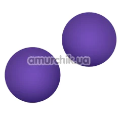 Вагінальні кульки Luxe Double O Advanced Kegel Balls, фіолетові - Фото №1