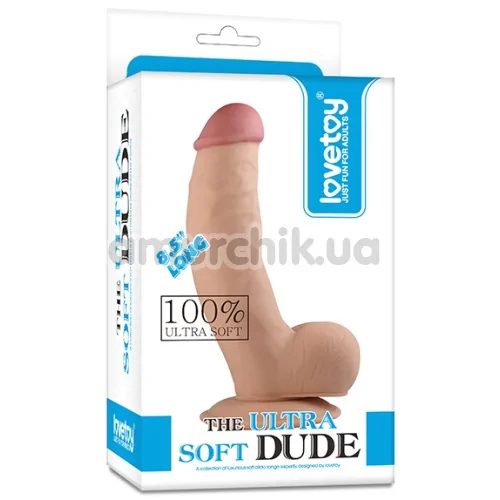 Фаллоимитатор Lovetoy The Ultra Soft Dude 8.5, телесный