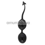 Вагінальні кульки Black Velvets Balls Silicone, чорні - Фото №1