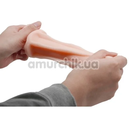 Симулятор орального секса Pretty Love Vacuum Cup Masturbator 55 Mouth, телесный