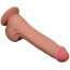 Фаллоимитатор Sliding-Skin Dual Layer Dong 11.5, телесный - Фото №4