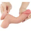 Фаллоимитатор Sliding-Skin Dual Layer Dong 7.5 с мошонкой, телесный - Фото №10