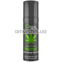 Збуджуючий гель Orgie Intense Orgasm Hemp, 15 мл - Фото №1