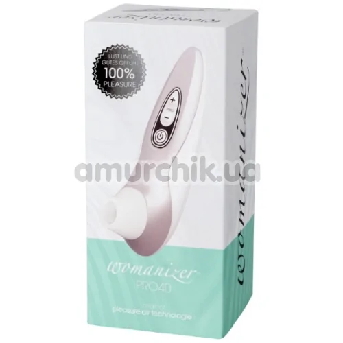Симулятор орального сексу для жінок Womanizer Pro40, сірий