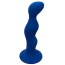 Анальна пробка Loveshop Silicone Super Wavy Plug S, синя - Фото №1