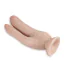 Двойной фаллоимитатор Dr. Skin 8 Inch DP Cock, телесный - Фото №2