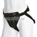 Трусики для страпона Vac-U-Lock Luxe Harness With Plug, черные - Фото №1