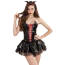 Костюм дьяволицы JSY Sexy Lingerie 5750, черный: корсет + юбка + ободок - Фото №1