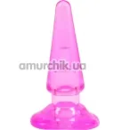 Анальная пробка Hi Basic Anal Plug, розовая - Фото №1
