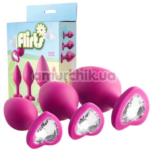 Набір анальних пробок Flirts Anal Training Kit, рожевий