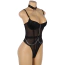Боди Star Night Collar Chain Mesh Teddy, черное - Фото №9