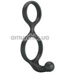 Эрекционное кольцо Crazy Bull Silicone Cock Ring Florian, черное - Фото №1