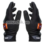 Перчатки с вибрацией Fuzu Glove Vibrating Massage Two Hands, черные - Фото №1