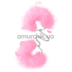 Наручники S Pleasures Feather Cuffs, рожеві - Фото №1