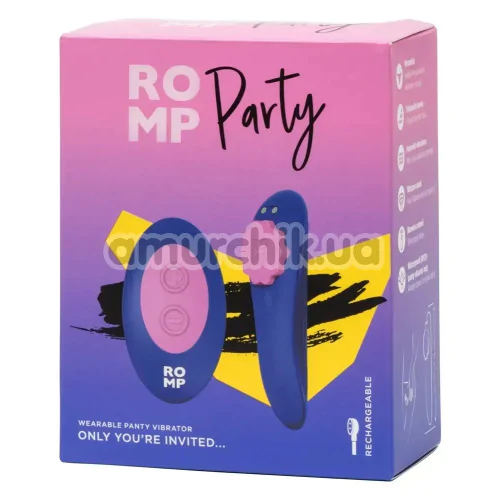 Клиторальный вибратор Romp Party, синий