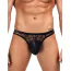 Трусы-стринги мужские Star Night Mesh Net Male G-String, черные - Фото №1