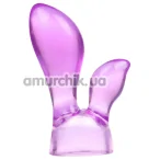 Насадка на универсальный вибромассажер Leten G Spot Vibration Massager Headgear 1, фиолетовая - Фото №1