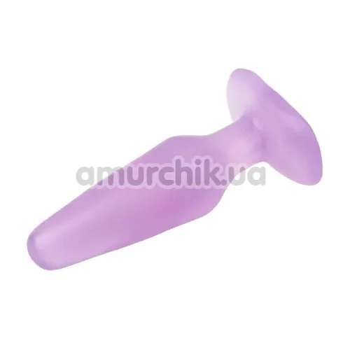 Анальна пробка Hi-Rubber Beginner's Rock Plug, фіолетова