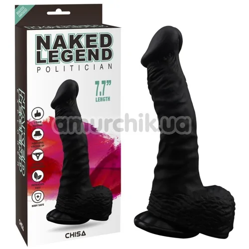 Фалоімітатор Naked Legend Politician 7.7, чорний