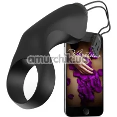 Виброкольцо Vibratissimo Curly, чёрное - Фото №1