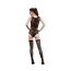 Комплект Moonlight Lingerie Model 15, чорний: боді + панчохи - Фото №2