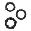 Набір з 3 ерекційних кілець Get Lock Beaded Cockrings, чорний - Фото №1
