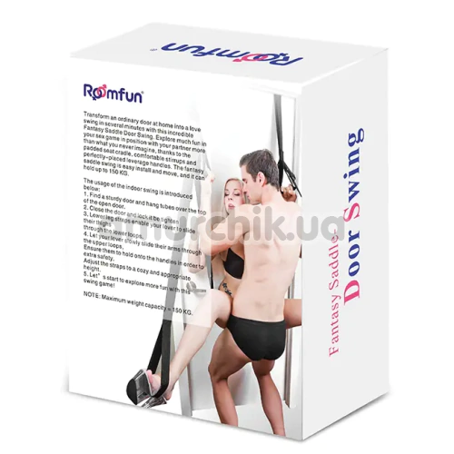 Секс-качели Roomfun Fantasy Saddle Door Swing, черные