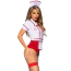 Костюм медсестри Leg Avenue Nurse Feelgood Sexy Costume, червоно-білий: боді + чепчик - Фото №6
