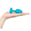 Анальная пробка с вибрацией B-Vibe Vibrating Jewel Plug S/M, бирюзовая - Фото №4