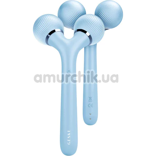 Ультразвуковий масажер Geske Sonic Facial & Body Roller 4 in 1, блакитний