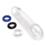 Насадка на пенис Size Up 1 Inch See-Thru Penis Extender With Ball Loop, прозрачная - Фото №5