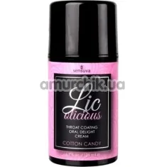 Крем для минета Sensuva Lic-O-Licious Throat Coating Oral Delight Cream Cotton Candy - сахарная вата, 50 мл - Фото №1