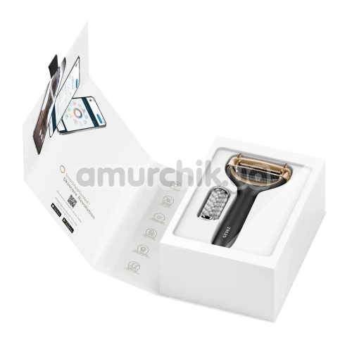 Массажер-роллер для лица и тела с микроиглами Geske MicroNeedle Face & Body Roller 8 in 1, серый