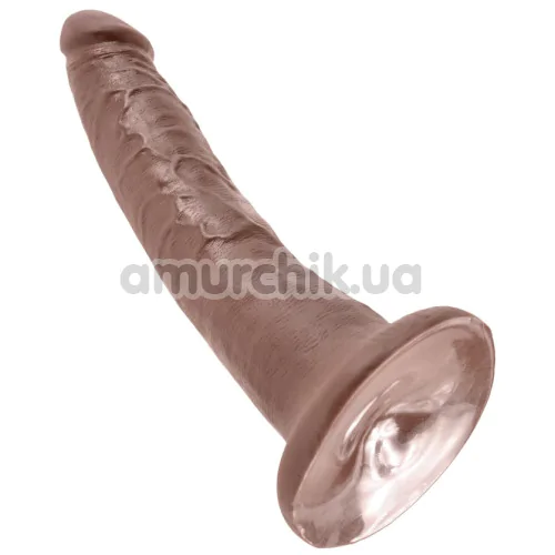 Фаллоимитатор King Cock, 19.9 см коричневый