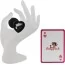 Анальна пробка з чорним кристалом Silicone Jewelled Butt Plug Heart Small, чорна - Фото №2