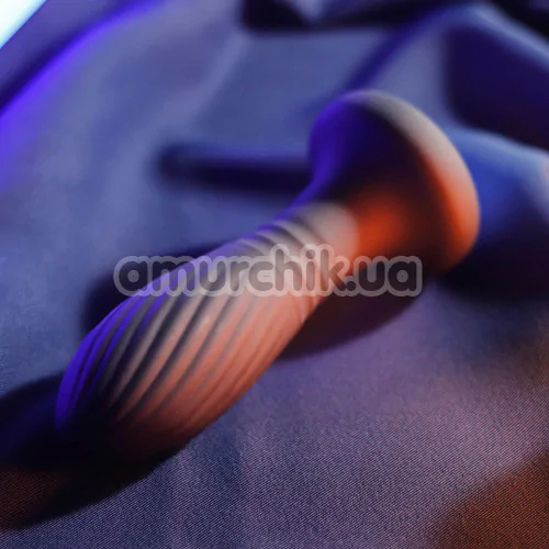 Анальна пробка з вібрацією та поштовхами Boss Series Limonster Anal Plug, чорна