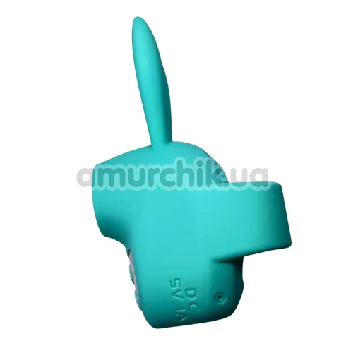 Вибратор на палец с пульсацией Passion Play Finger Tapping Vibe, бирюзовый