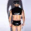 Костюм поліцейського JSY Sexy Lingerie 9107, чорний: боді + кашкет + наручники - Фото №6