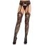 Колготки Leg Avenue Net Stockings With Attached Garter Belt, черные - Фото №2
